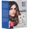 „Tobulos apimties“ rinkinys Marlies Moller: kasdienis plaukų apimties didinimo šampūnas, 100 ml + pakeliamasis plaukų kondicionierius apimčiai, 100 ml + apimties didinimo plaukų lakas formavimui, 30 ml