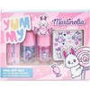 Aquarius MARTINELIA Yummy nagų dailės rinkinys, 2 nagų lakai, 1 dildė ir įvairaus dizaino nagų lipdukai Zuikis