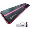 Pripučiamas gimnastikos kilimėlis Master AirTrack MASTER 400 x 100 x 10 cm juodai rožinis