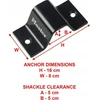 Master Lock Pagrindinis užrakto siena / grindų inkaras 1489EURDAT