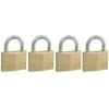 Master Lock MasterLock rinkinys 4x žalvarinė pakabinama spynelė 50mm - HS/25mm - 6mm - vienam raktui - 150EURQNOP