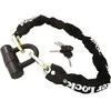Masterlock MASTER LOCK Grūdinto plieno spyna juodu nailoniniu apvalkalu su "U" formos mini užraktu ir 4 raktais