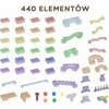 MASTERKIDZ Ball Track Construction Set STEM Board 440 pieces