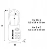 MasterLock MASTER LOCK TSA spynos su kodu Nickel, 9,3x3,6x1,5 cm (4697EURDNKL)