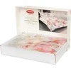 Patalynės komplektas Matex Patalynė satin 160x200 raudona rose china gėlės balta pilka 08A Premium