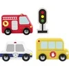 Fisher Price Medinių mažų transporto priemonių rinkinys