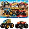 Mattel „Hot Wheels“ monstrų sunkvežimių transporto priemonė 1:64, 2 vnt. pakuotė (8 vnt.)