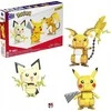 Mattel „Mega Bloks“ MEGA Contrux – kurkite ir rodykite „Pokemon“ „Pikachu Evolution Trio“ (GYH06)