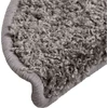 Laiptų kilimėliai, 30 vnt., pilki, 56x17x3 cm, pusapvaliai