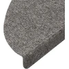 Lipnūs laiptų kilimėliai, 20vnt., pilki, 65x22,5x3,5cm
