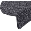 Laiptų kilimėliai, lipnūs, 30 vnt., 56x17x3 cm, tamsiai pilki, pusapvaliai