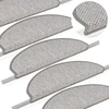 Laiptų kilimėliai Lipni Sisal-Look 30 vnt 65x21x4 cm Platina