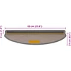 Laiptų kilimėliai Lipni Sisal-Look 30 vnt 65x21x4 cm Platina