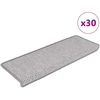 Laiptų kilimėliai Lipni Sisal-Look 30 vnt 65x21x4 cm Platina