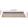 Laiptų kilimėliai Lipni Sisal-Look 30 vnt 65x21x4 cm Platina