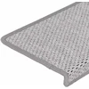 Laiptų kilimėliai Lipni Sisal-Look 30 vnt 65x21x4 cm Platina