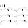 Maul MAUL Füßstütze Standard genoppt 45x35,3cm juodas