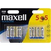 „Maxell“ vienkartinės šarminės AAA baterijos, 10 vnt. pakuotė