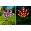 Maximex Saulės energija varomi sodo šviestuvai, LED orchidėjos, 2 dalių rinkinys, 75 cm