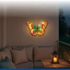 Maximex Sodo sienos dekoracija, saulės energija varomas LED drugelis, 54 x 40 cm