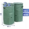 Maximex Sulankstomi sodo komposteriai, 2 x 125 l