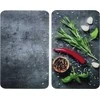 Maximex PIECES Stiklinės apsauginės plokštelės krosnelei ROSEMARY, 2 vnt