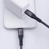 Maxlife MXUC-11 magnetinis laidas USB-C – Lightning 1,0 m 27W juodas nailoninis