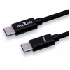 Telforceone Maxlife MXUC-12 cable USB-C - USB-C 1,0 m 100W juodas