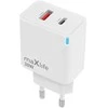 Maxlife kroviklis jungiama į tinklą GaN PD QC MXTC-09-30AC 1x USB-C 1x USB 30W balta