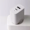 Maxlife MXTC-06-30AC PD QC įkroviklis 1x USB-C 1x USB 30W baltas + USB-C – USB-C laidas 60W