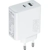 Maxlife MXTC-07-45AC PD QC įkroviklis 1x USB-C 1x USB 45W baltos spalvos