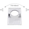 Maxpol Tinklelis absorberiui su tinkleliu 175x295mm fi120mm balta - 128