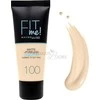 „Maybelline Fit Me Matte + Poreless“ skystas makiažo pagrindas, 100 „Warm Ivory“, 30 ml