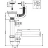 „McAlpine“ 1,5 colio vieno vamzdžio sifonas (HC7 + FSW50PR)