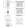 McAlpine Automat- spustelėkite 5 / 4 "didelis chromas (CWP60- CB)