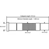 McAlpine Harmoninis priedas 50x50x1000mm FLX501MPS