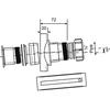 McAlpine Universalus mechaninis laidas, skirtas kanalizacijos sistemoms 110 / 50mm (BOSSCONN110- 50- GR)