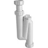 Mcalpine Vertikalus vamzdinis praustuvo sifonas 11/4x32mm su patikra be nutekėjimo