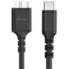 MediaRange Micro-B į USB-C USB 3.0 įkrovimo laidas 0,5 m juoda