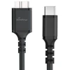 MediaRange Kabelis do ładowania Micro-B na USB-C USB 3.0 0,5m juoda