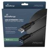 Kabelis USB MediaRange USB-A - USB-A 5 m Juodas (MRCS241)