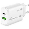 Įkroviklis MediaRange GaN 1 USB-A 1 USB-C 25W (MRMA112-2)