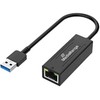 „MediaRange“ USB-A tinklo adapteris su RJ45 prievadu, 20 cm, juodas