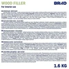 Briko WOOD FILLER INTERIOR BRIKO Baltas 1.6KG