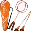 Badmintono rakečių komplektas oranžiniame dėkle