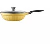 Mellow Yellow Keptuvė Mellow Geltona BUYDEEM Aliumininė keptuvė su nepridegančia danga ir stikliniu dangčiu 30 cm, modelis CP102, spalva Mellow Geltona