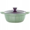 Mellow Yellow BUYDEEM emaliuotas nelimpantis puodas 4,5 l, modelis CP152, spalva „Cozy Greenish“