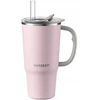 Mellow Yellow BUYDEEM termo puodelis su šiaudeliu 700 ml, modelis DS57, spalva rožinė