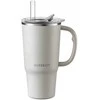 Mellow Yellow BUYDEEM termo puodelis su šiaudeliu 700 ml, modelis DS57, spalva avižų balta