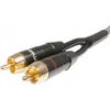 Melodika Melodika MDSWY120G Y tipo žemųjų dažnių garsiakalbio laidas (RCA-2xRCA) Gunmetal - 12m